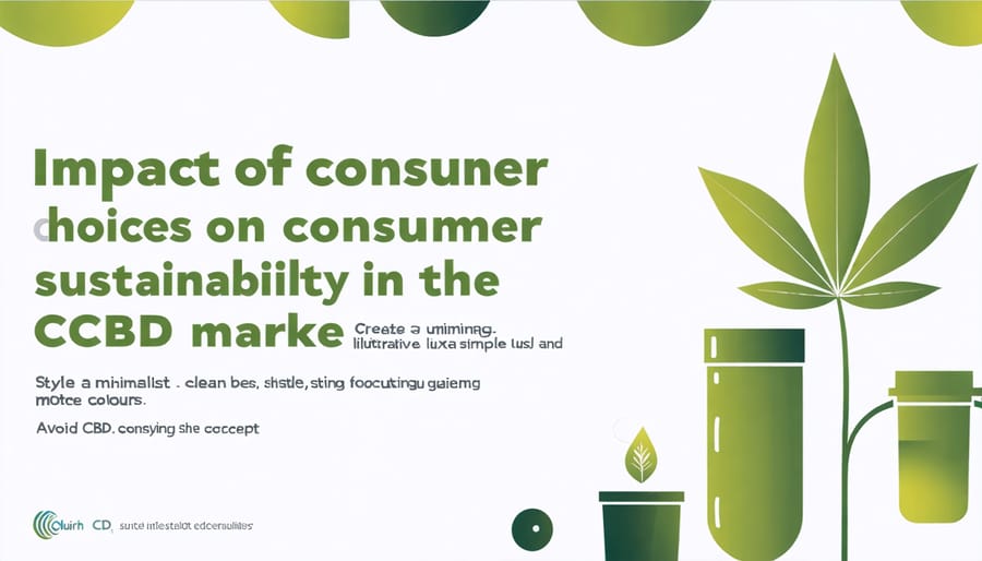 Infographic showing the power of consumer demand in promoting sustainable CBD production