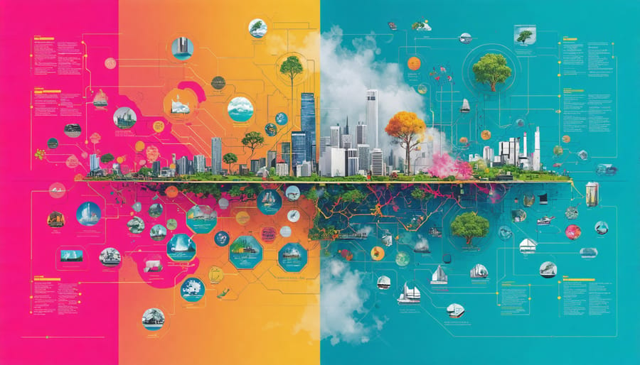 Mind map illustrating various sustainable solutions to mitigate vaping's environmental impact